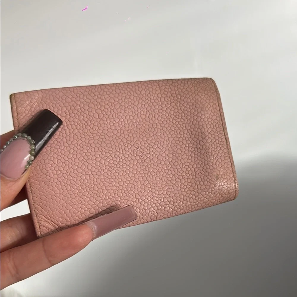Chanel Pink Leather key ring holder with Embossed CC Logo - Picture 4 of 4
